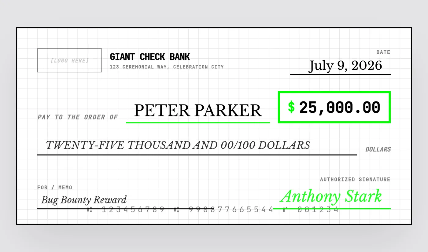 Free giant check templates versus online designer